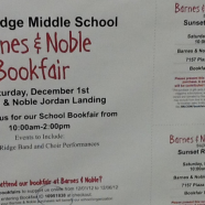 Sat Dec. 1st Jordan Landing Barnes and Noble Book Fair from 10-2